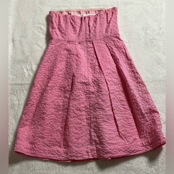 J.CREW Women’s 100% Cotton, Strapless Dress. Flamingo Pink. Sz: 4 - Picture 4 of 12